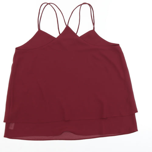 New Look Womens Red   Camisole Tank Size 10