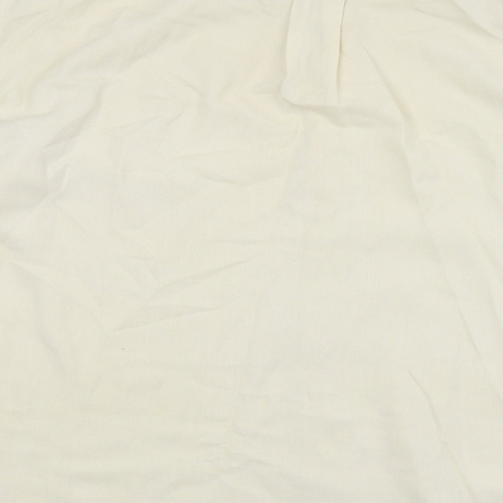 HUGO BOSS Mens Ivory    Button-Up Size XL