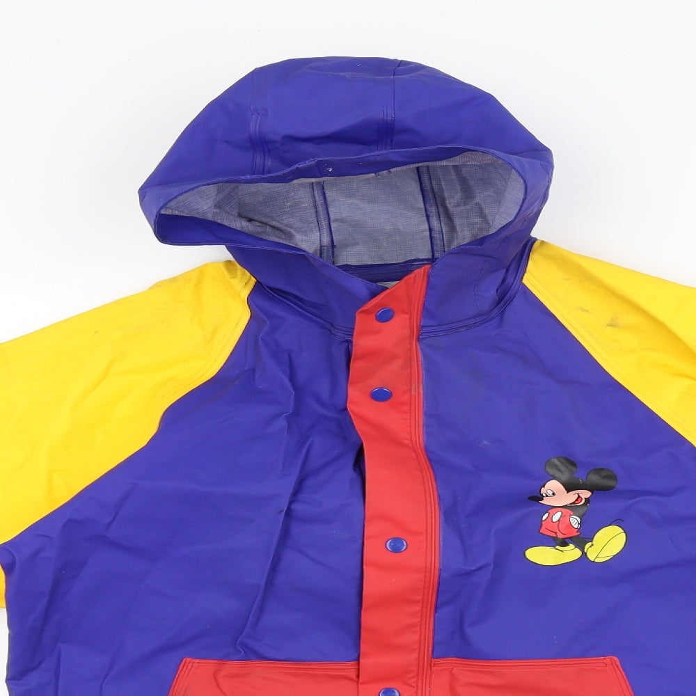 Disney Boys Multicoloured   Rain Coat Coat Size L  - mickey mouse
