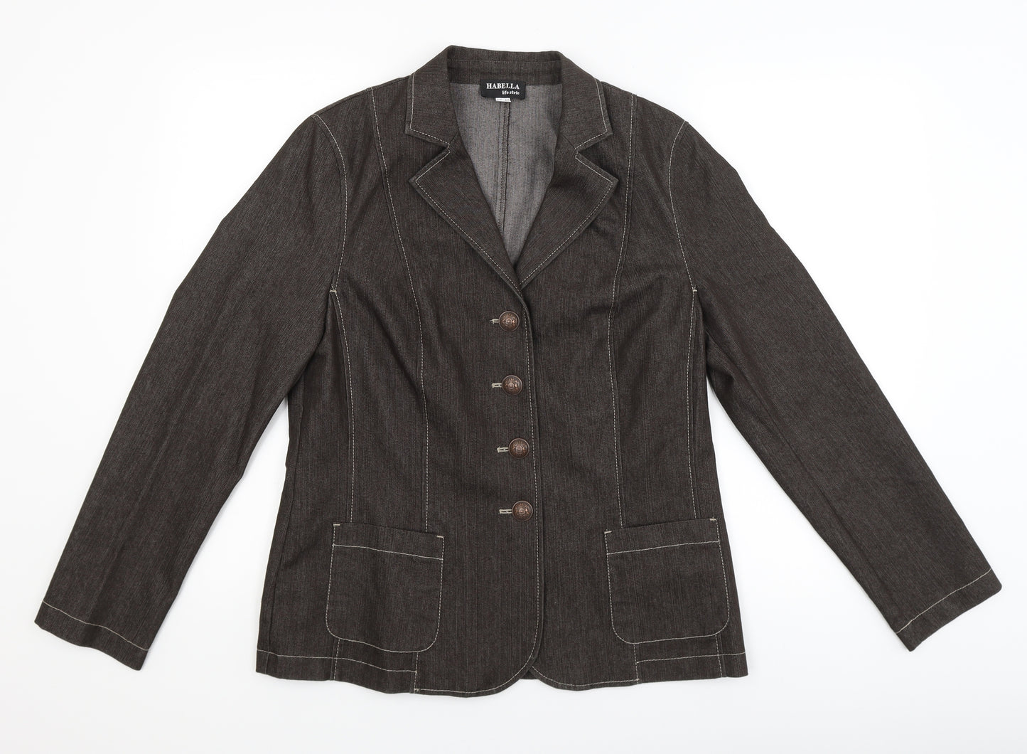 Habella Womens Grey   Jacket  Size 14