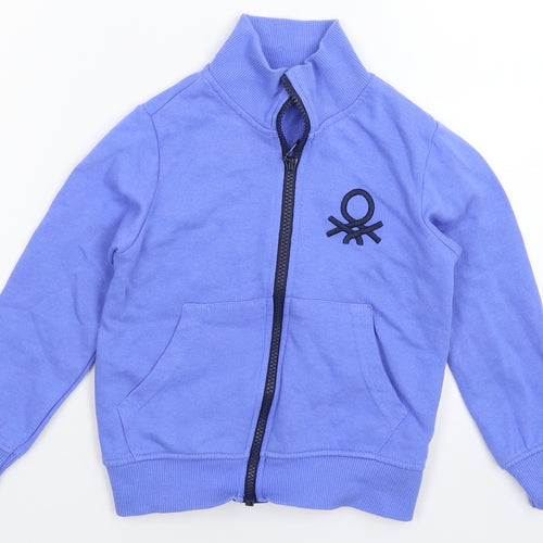 United Colors of Benetton Boys Blue   Track Jacket Jacket Size 4-5 Years