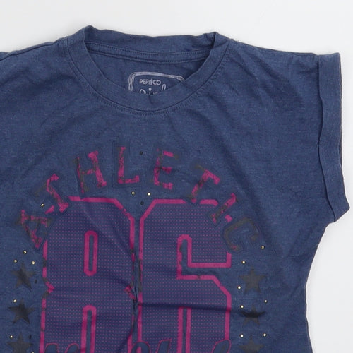 Pep&Co Boys Black   Basic T-Shirt Size 6-7 Years