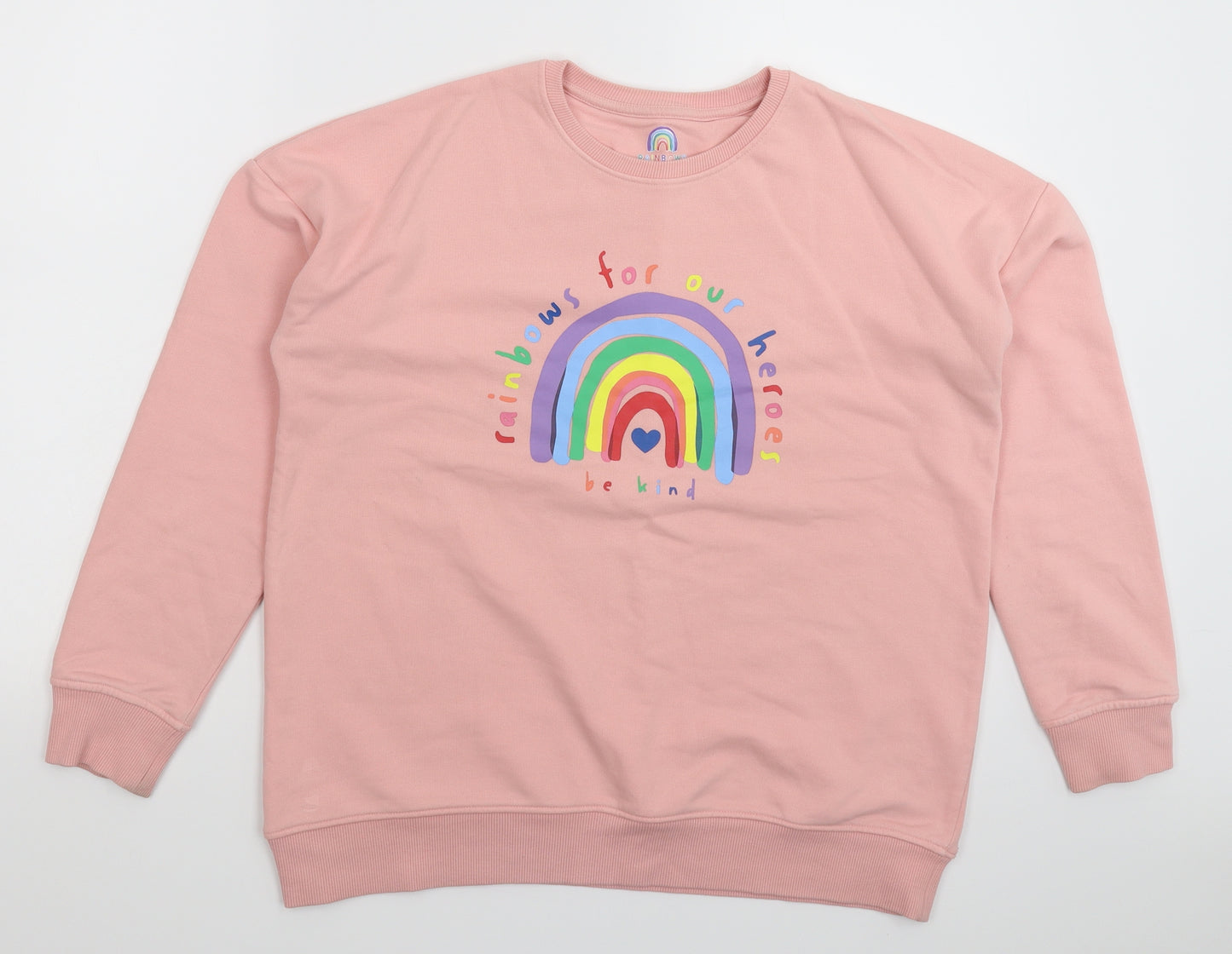 F&F Womens Pink   Pullover Sweatshirt Size 10