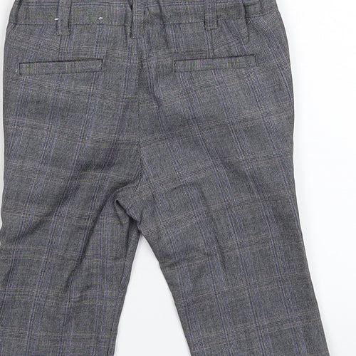 Monsoon Boys Grey Check  Capri Trousers Size 3-6 Months