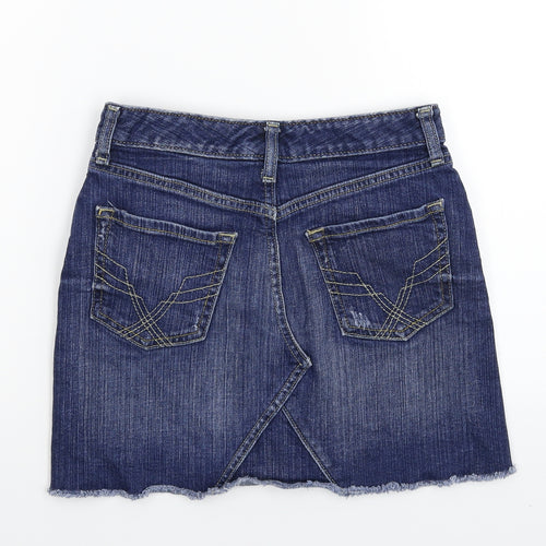 Gap Womens Blue  Denim A-Line Skirt Size 25 in
