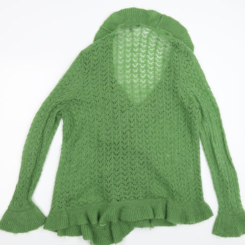 Debenhams Womens Green  Knit Cardigan Jumper Size 20