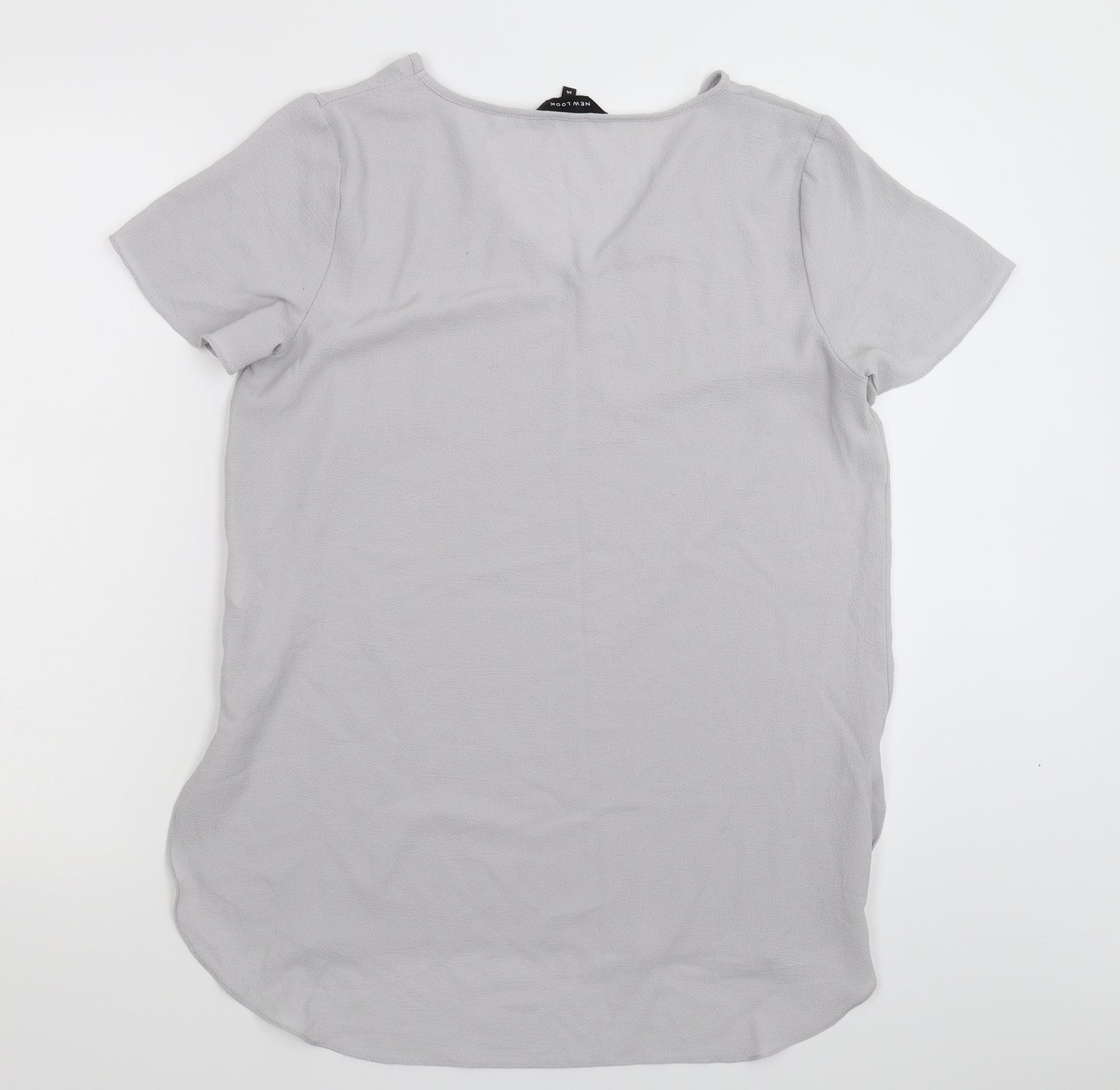 New Look Womens Grey   Basic Blouse Size 14