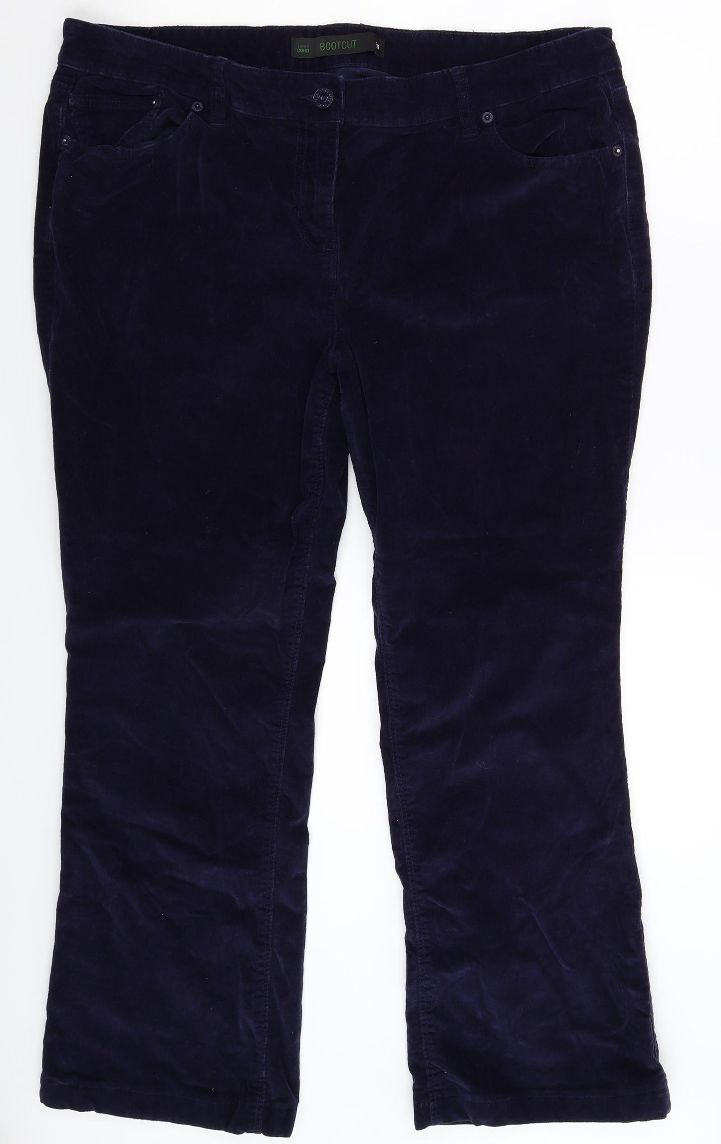 NEXT Womens Blue  Corduroy Trousers  Size 20 L29 in