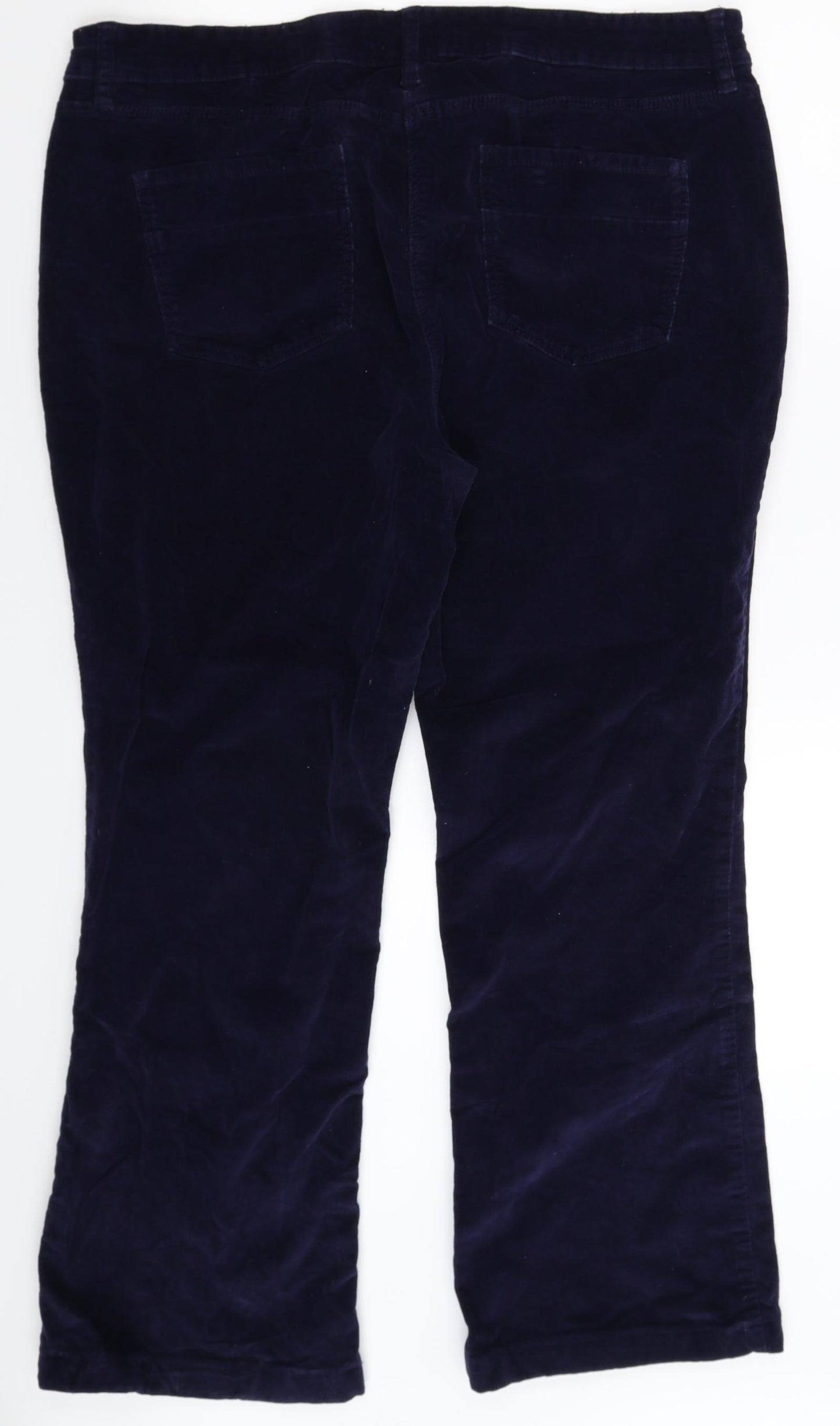 NEXT Womens Blue  Corduroy Trousers  Size 20 L29 in