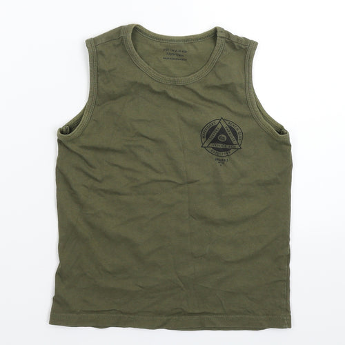 Primark Boys Green   Basic Tank Size 7-8 Years