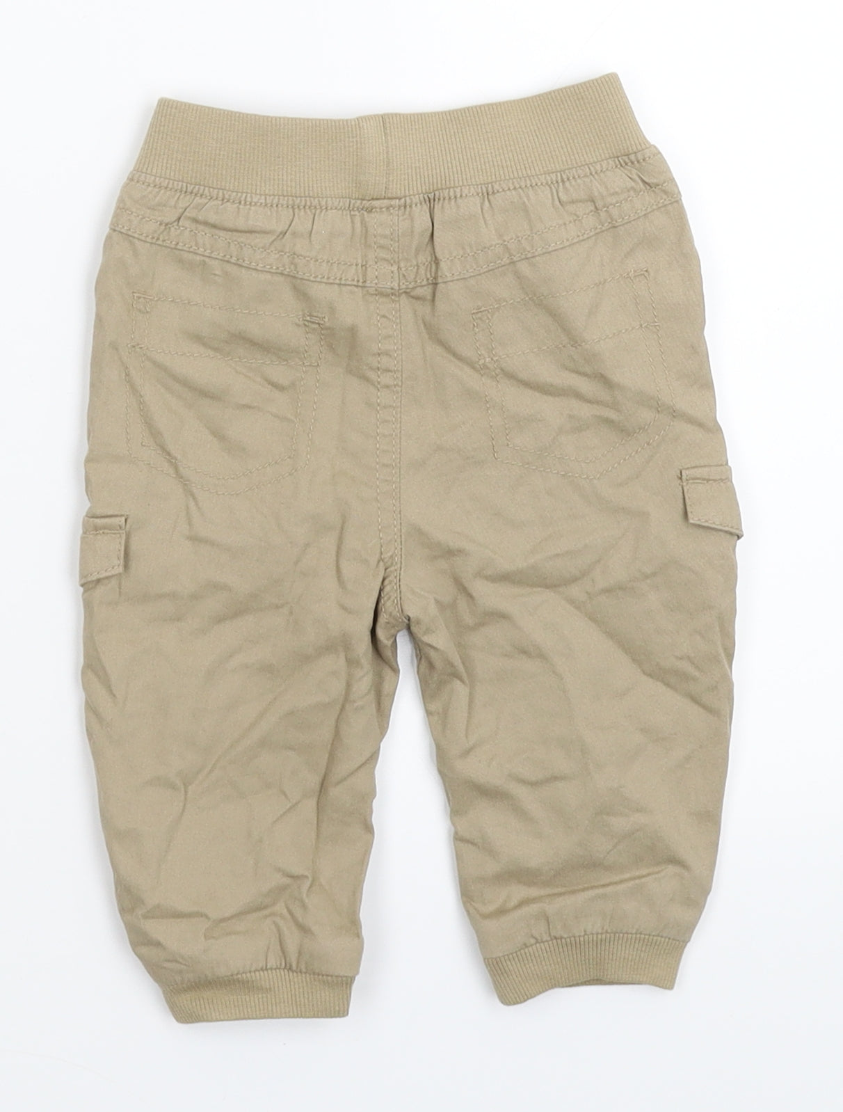 George Baby Beige   Jogger Trousers Size 6-9 Months