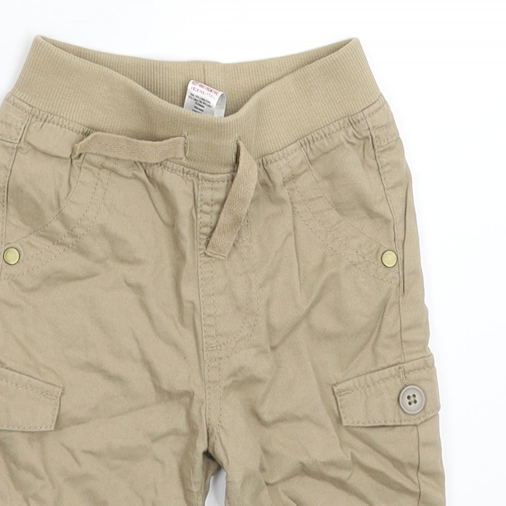 George Baby Beige   Jogger Trousers Size 6-9 Months