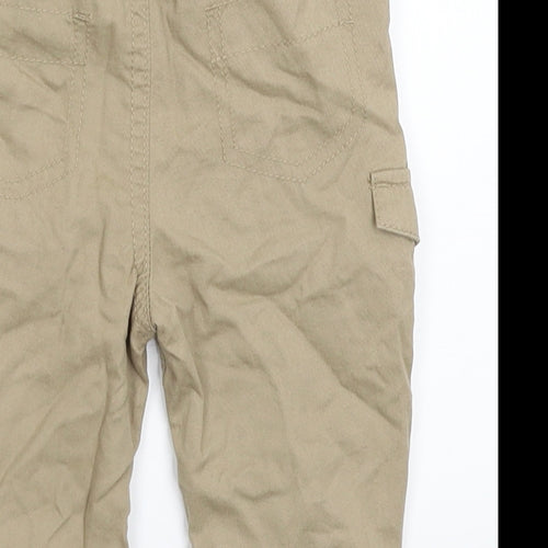 George Baby Beige   Jogger Trousers Size 6-9 Months