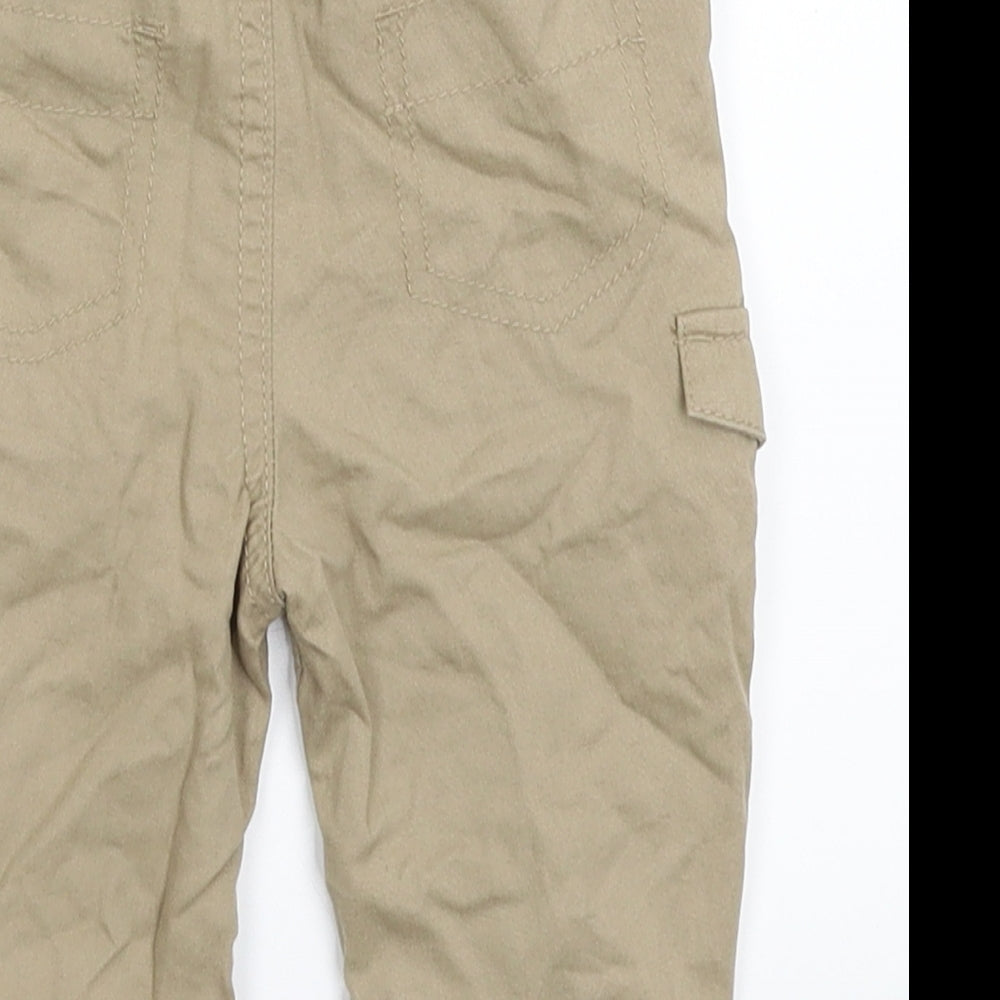 George Baby Beige   Jogger Trousers Size 6-9 Months