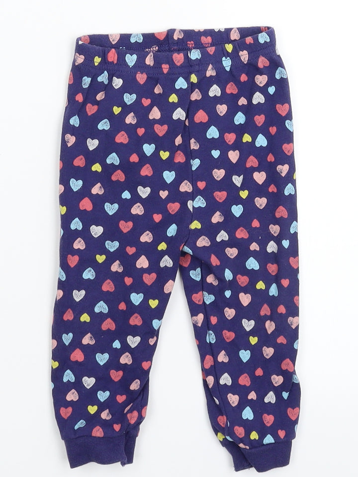 George Baby Blue Solid Babydoll Pyjama Pants Size 9-12 Months