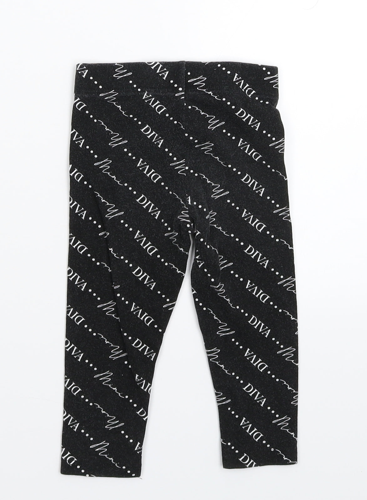 River Island Girls Black   Capri Leggings Size 12-18 Months