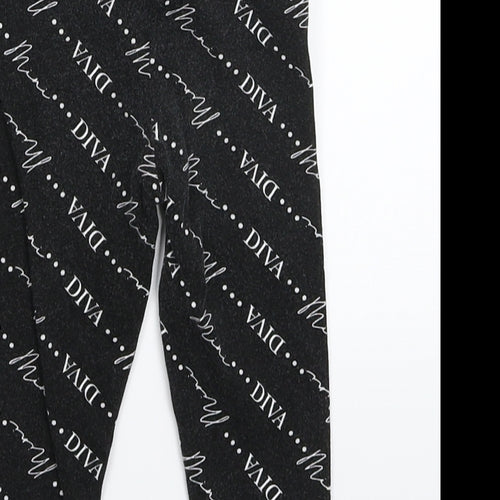 River Island Girls Black   Capri Leggings Size 12-18 Months