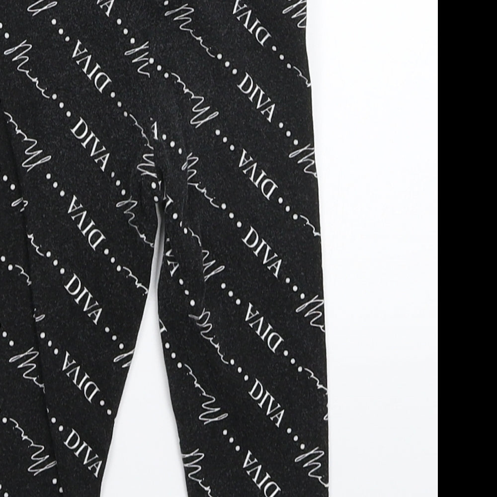 River Island Girls Black   Capri Leggings Size 12-18 Months
