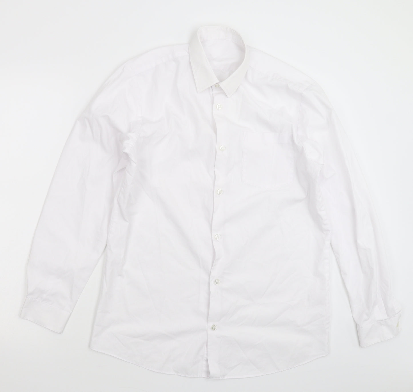 George Boys White   Basic Button-Up Size 15-16 Years