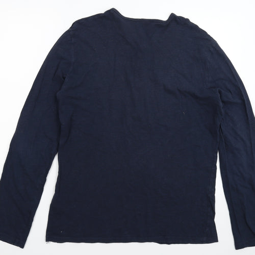 H&M Mens Blue    T-Shirt Size L