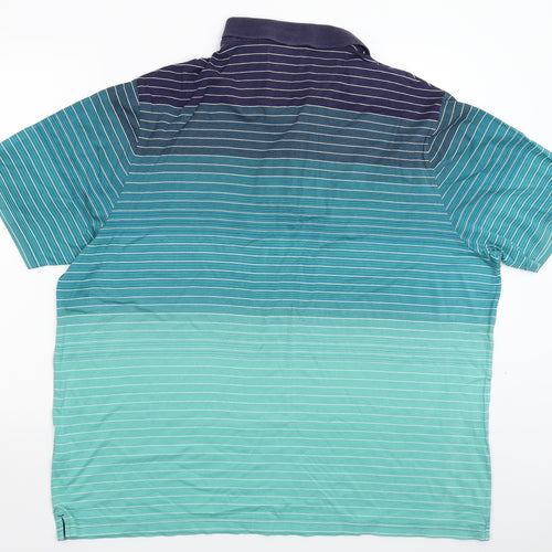 Blue Harbour Mens Multicoloured Striped   Polo Size 2XL