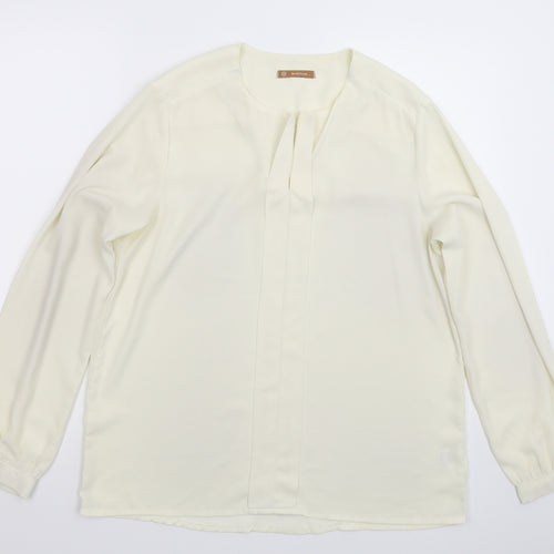 Avenue Womens White   Basic Blouse Size 14