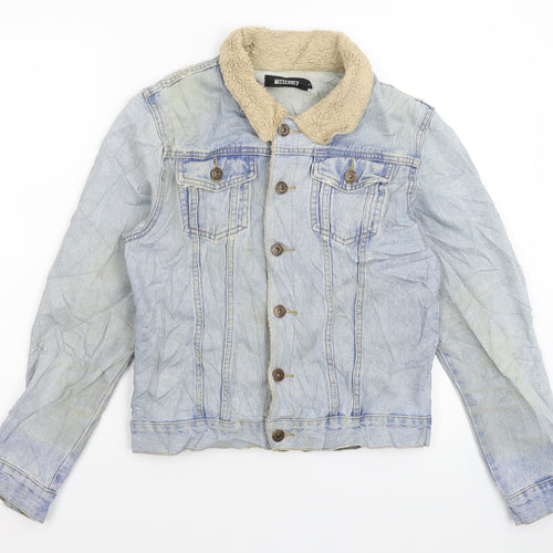 Missguided Womens Blue  Denim Jacket  Size 8