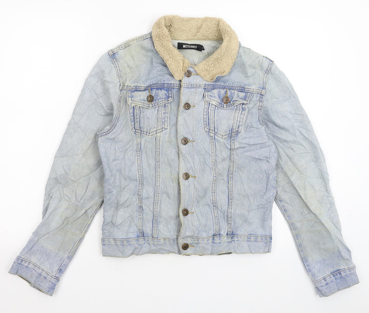 Missguided Womens Blue Denim Jacket Size 8