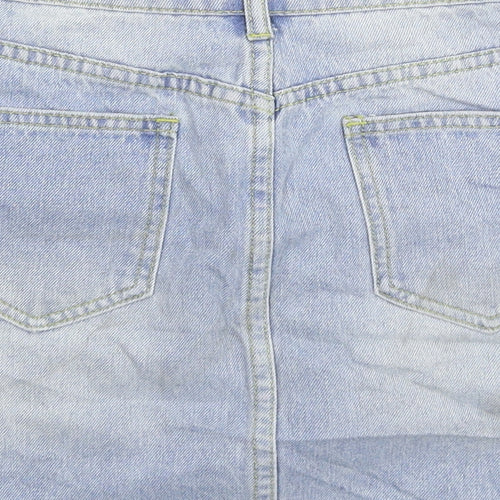 PRETTYLITTLETHING Womens Blue  Denim Mini Skirt Size 6