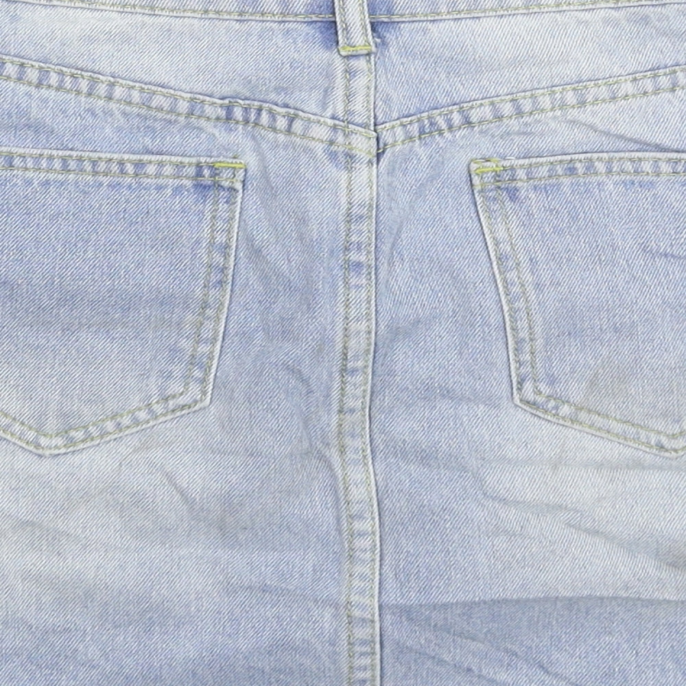 PRETTYLITTLETHING Womens Blue  Denim Mini Skirt Size 6