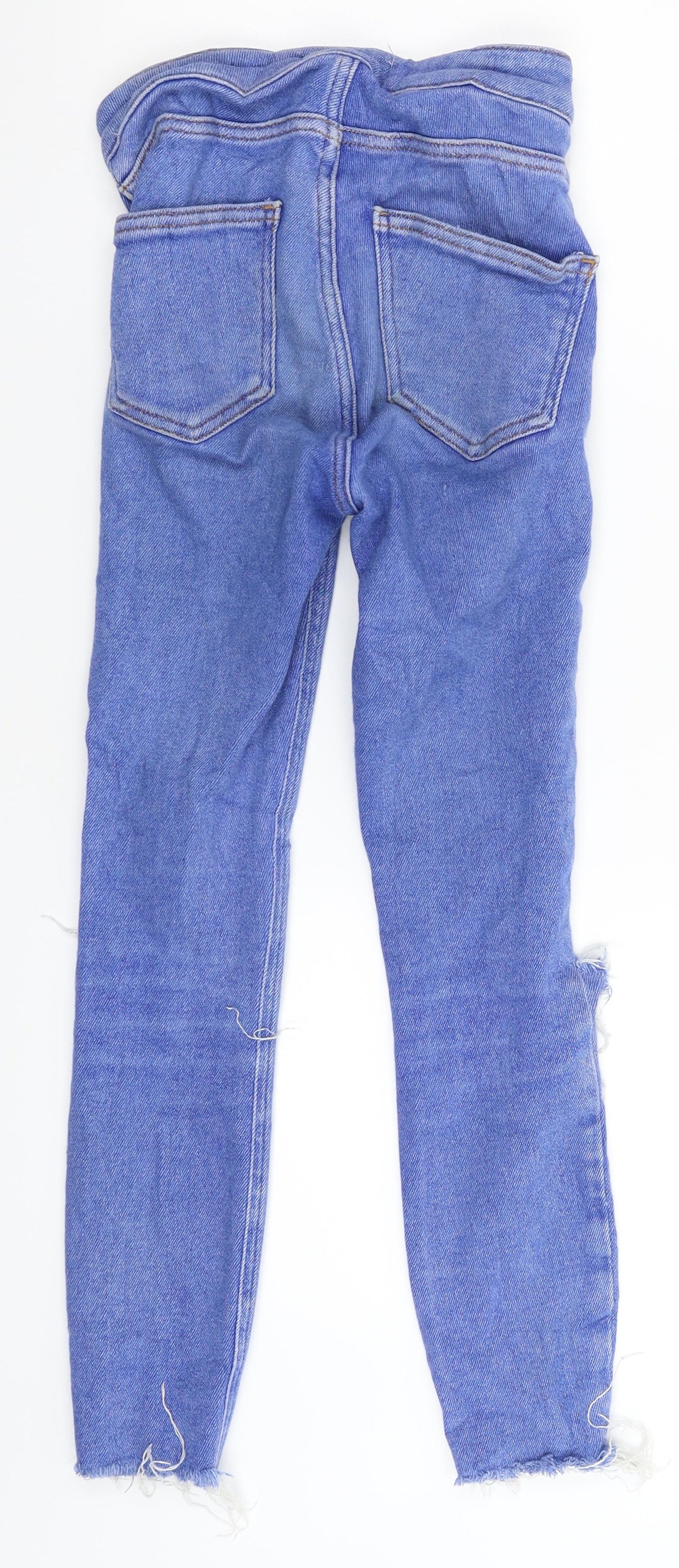 New Look Girls Blue  Denim Skinny Jeans Size 11 Years - Distressed