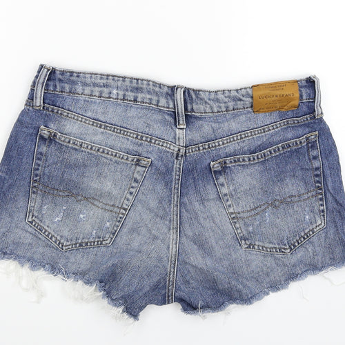 Lucky Brand Womens Blue  Denim Hot Pants Shorts Size 30 in