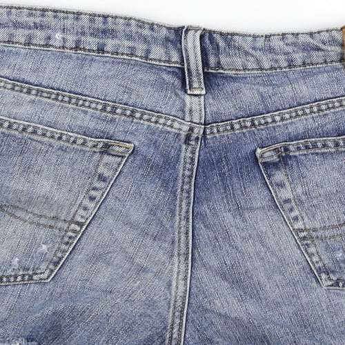 Lucky Brand Womens Blue  Denim Hot Pants Shorts Size 30 in