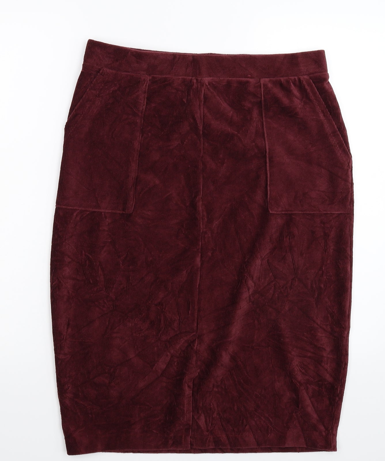 TU Womens Brown  Corduroy Straight & Pencil Skirt Size 14