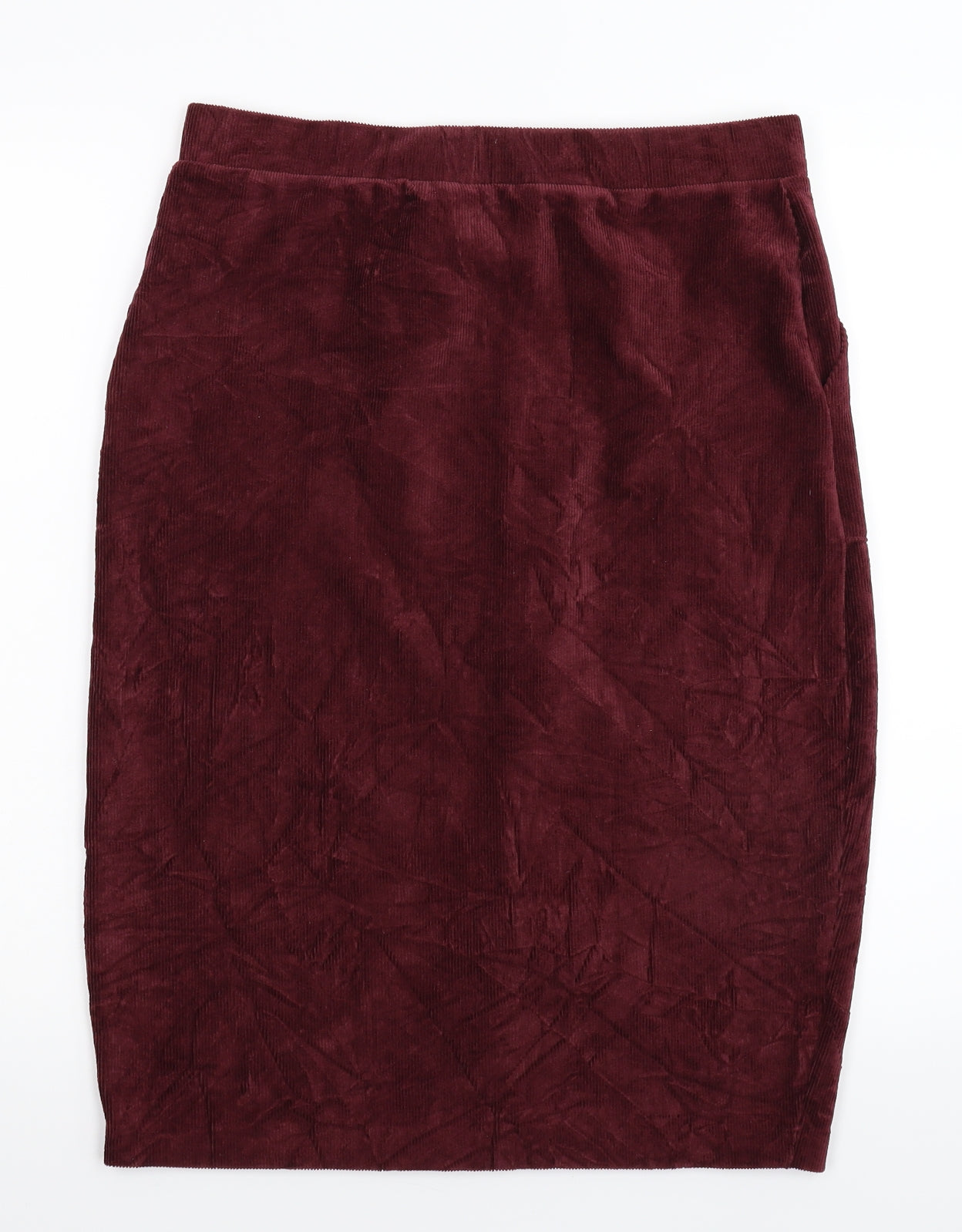 TU Womens Brown  Corduroy Straight & Pencil Skirt Size 14