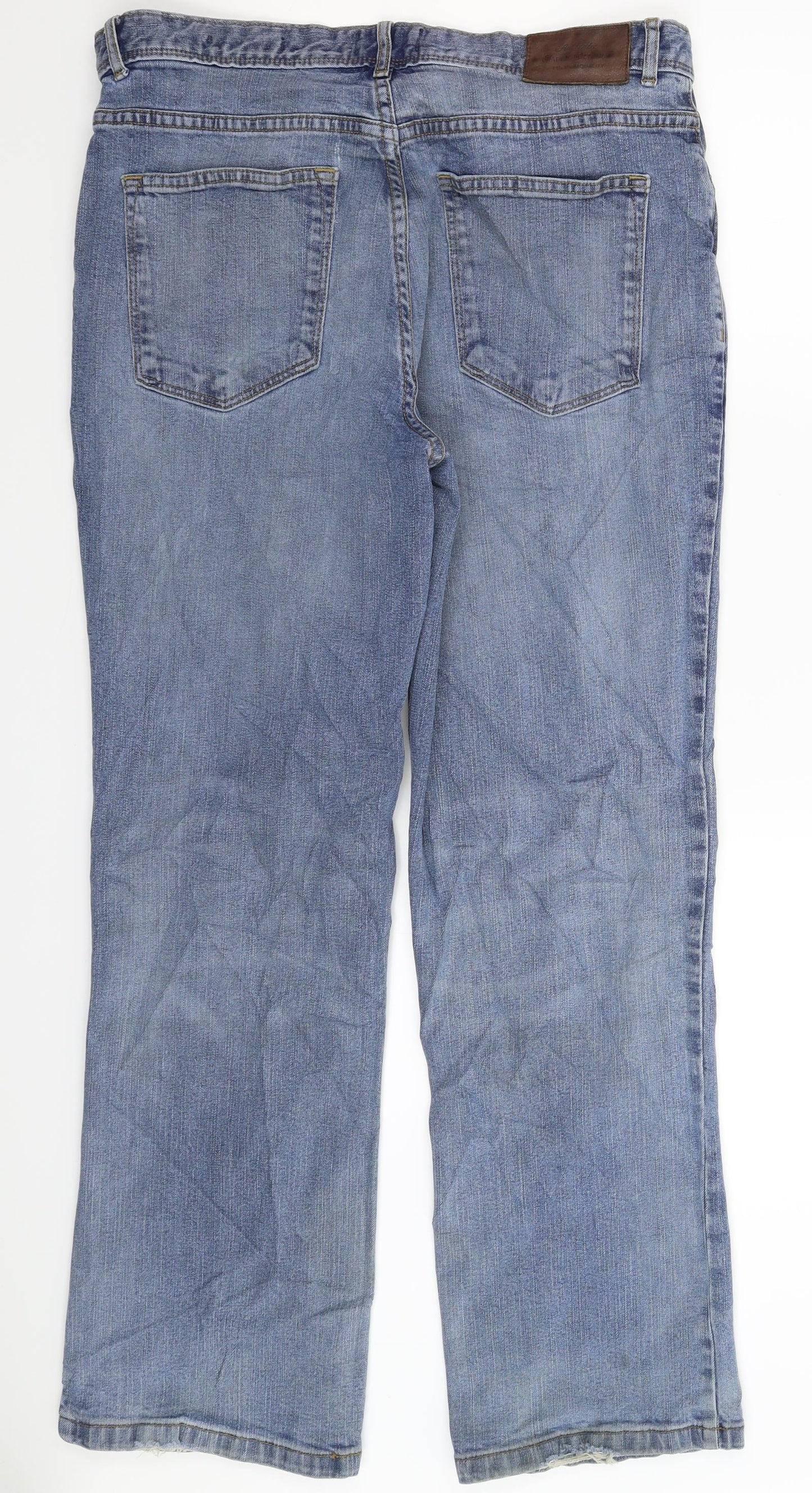 TU Mens Blue  Denim Bootcut Jeans Size 34 L30 in