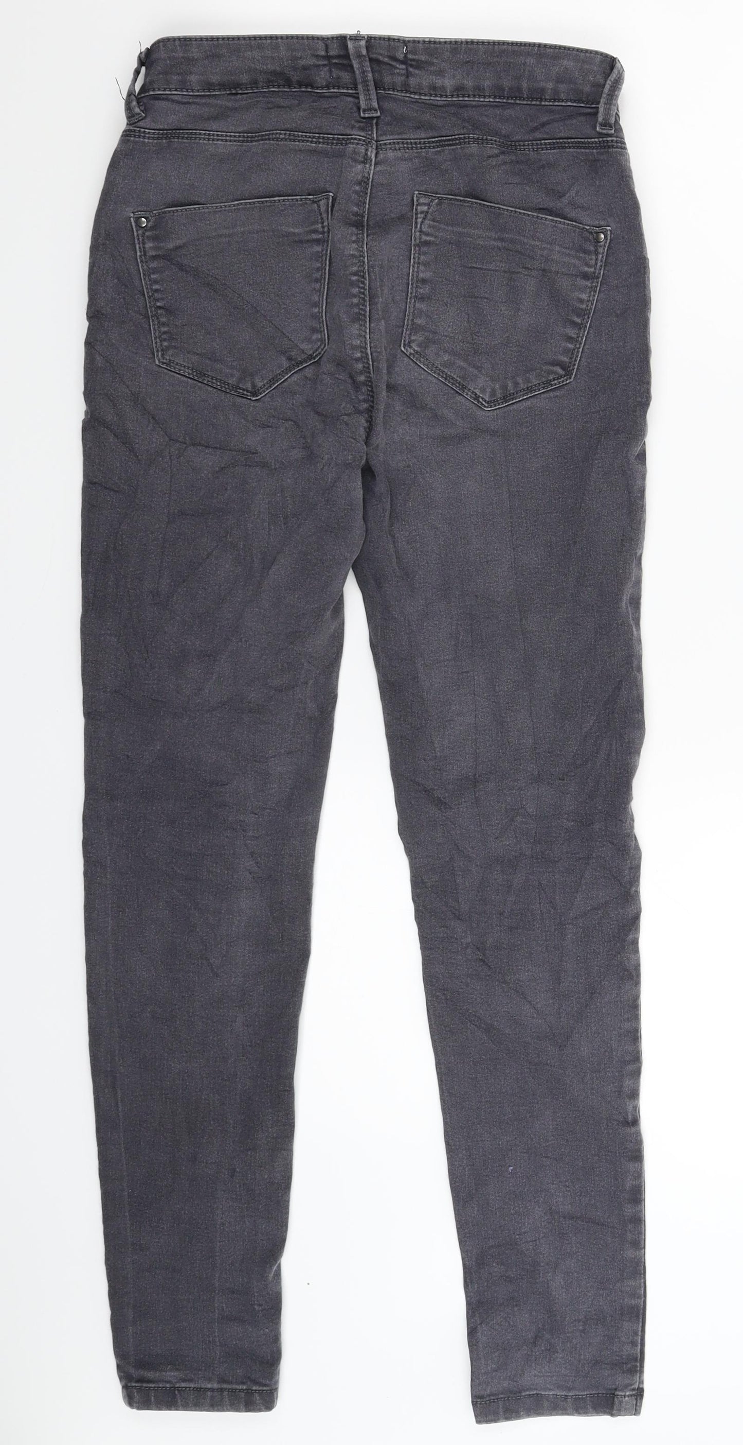 Dorothy Perkins Womens Grey  Denim Jegging Jeans Size 8 L26 in