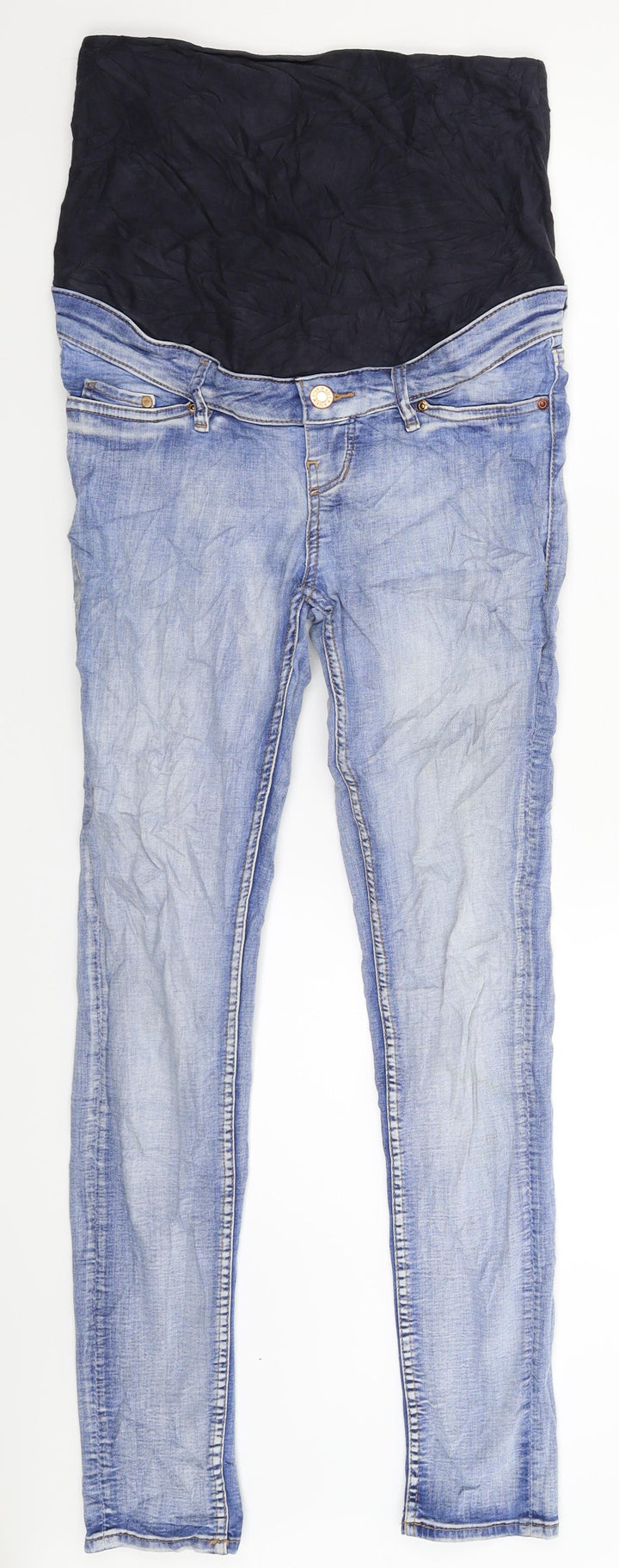 H&M Womens Blue Denim Skinny Jeans Size 10 L29 in