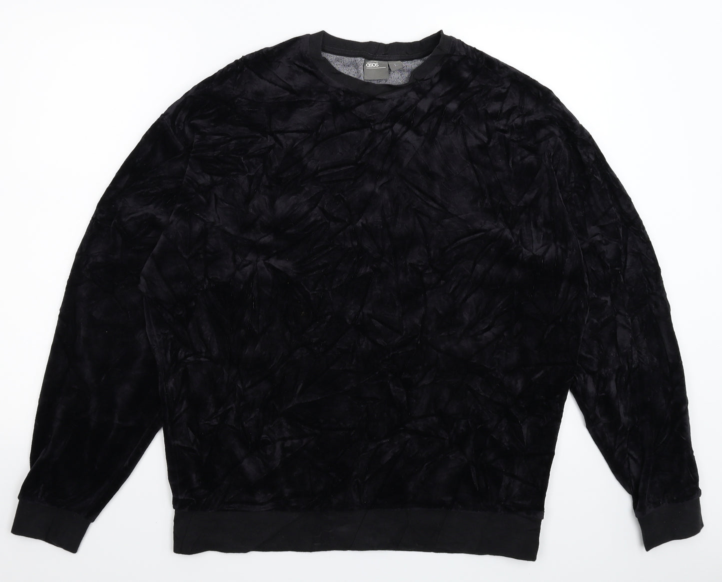 ASOS Mens Black   Pullover Sweatshirt Size S