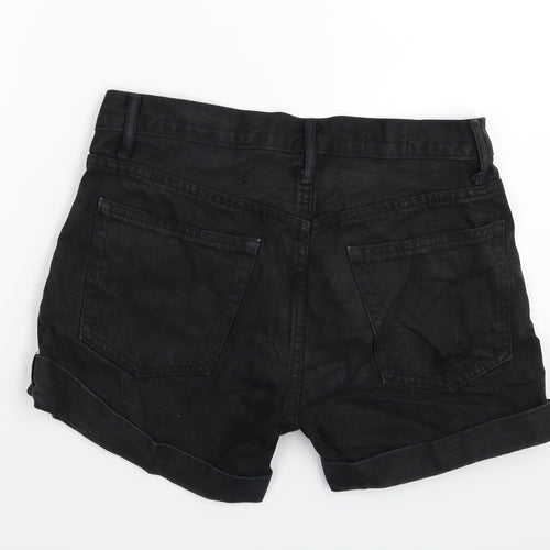 Gap Womens Black  Denim Hot Pants Shorts Size 30 in