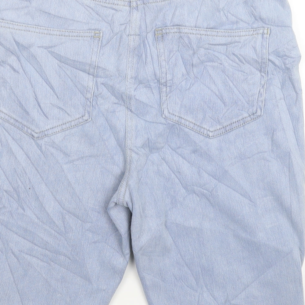 Preworn Womens Blue  Denim Bermuda Shorts Size 12