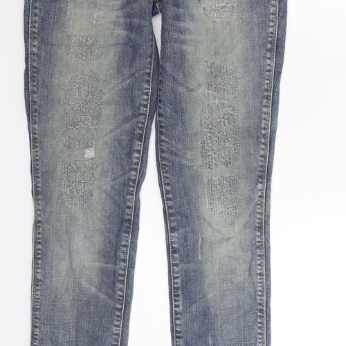 H&M Womens Blue  Denim Skinny Jeans Size 27 in L33 in