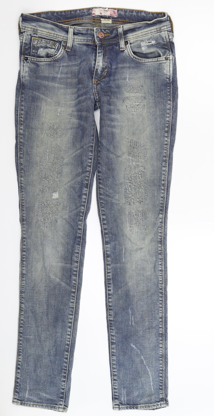 H&M Womens Blue  Denim Skinny Jeans Size 27 in L33 in