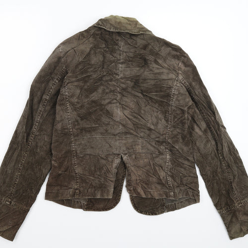 Per Una Womens Grey  Corduroy Jacket Blazer Size 14