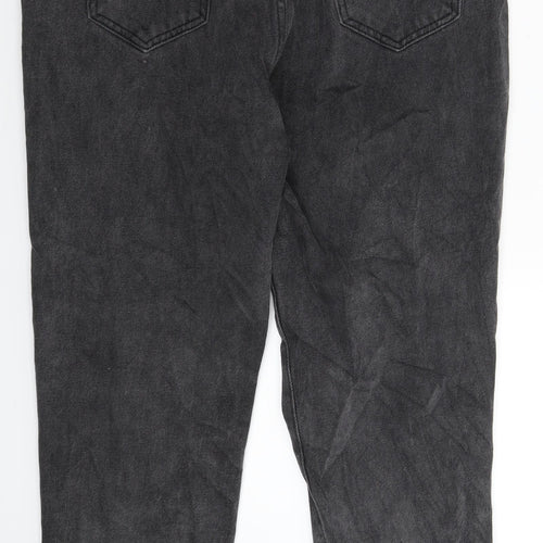 SheIn Womens Black  Denim Straight Jeans Size M L27 in