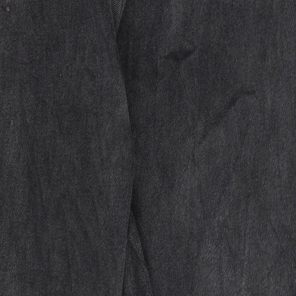SheIn Womens Black  Denim Straight Jeans Size M L27 in