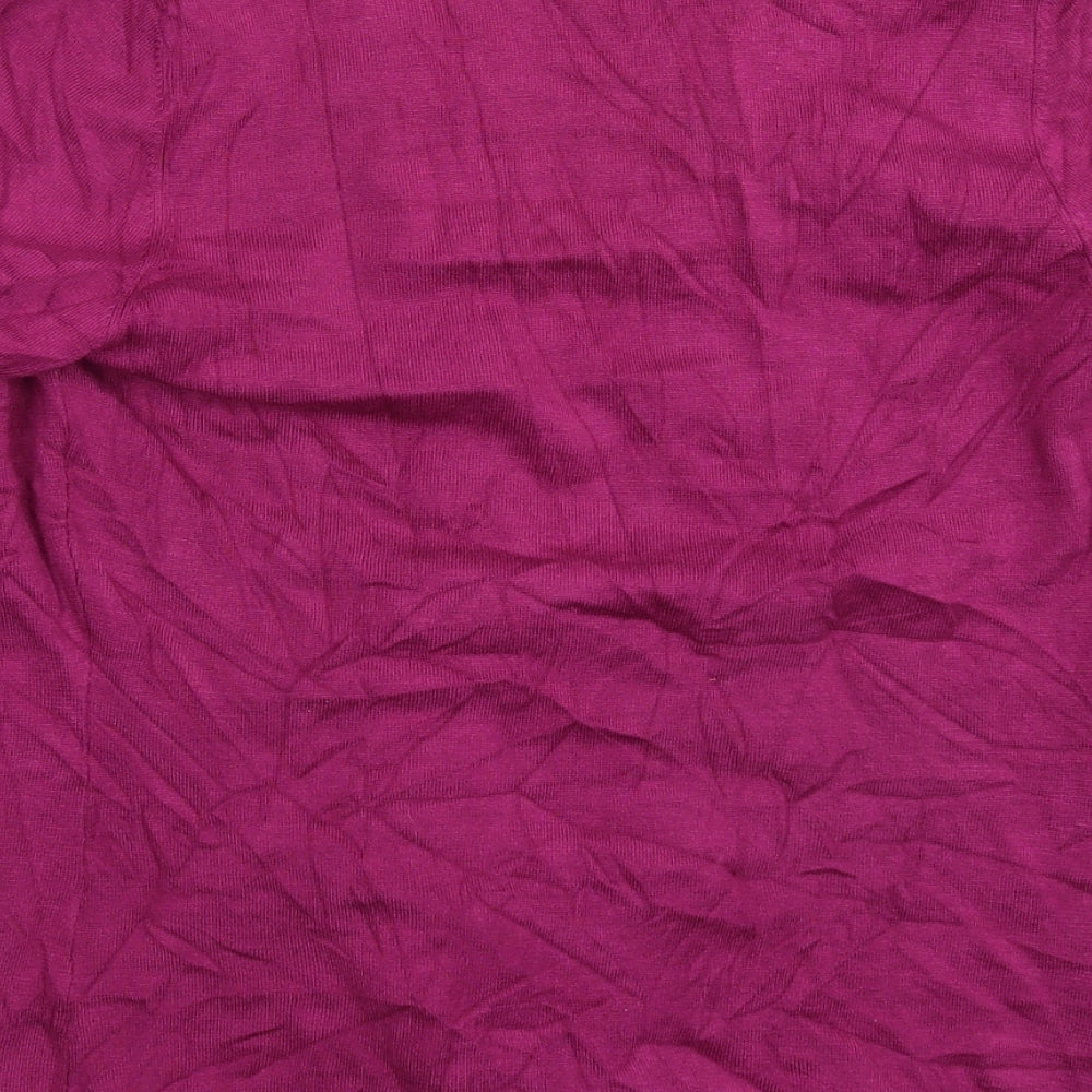 TU Womens Pink  Knit Cardigan Jumper Size 14