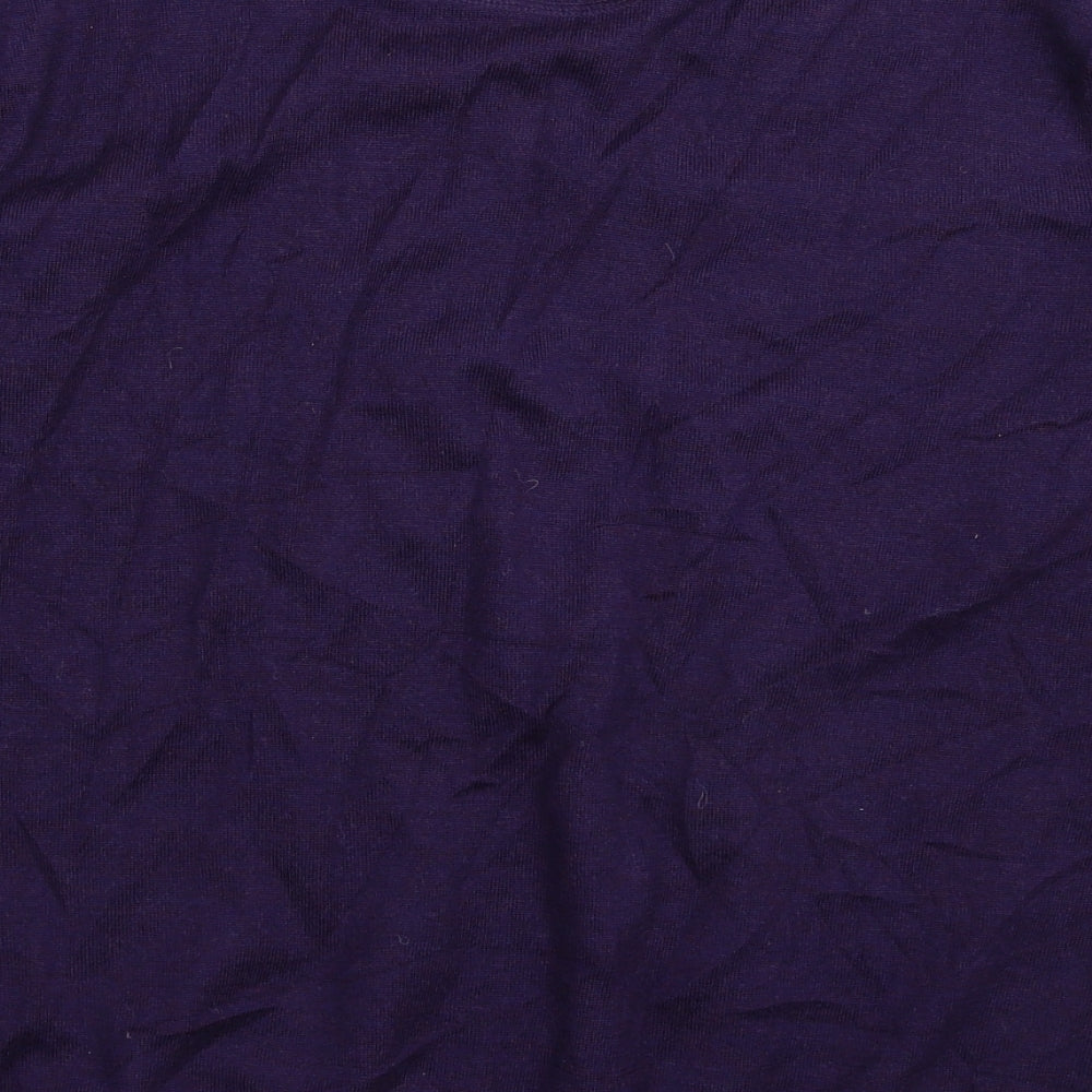 Orvis Mens Purple  Knit Pullover Jumper Size L