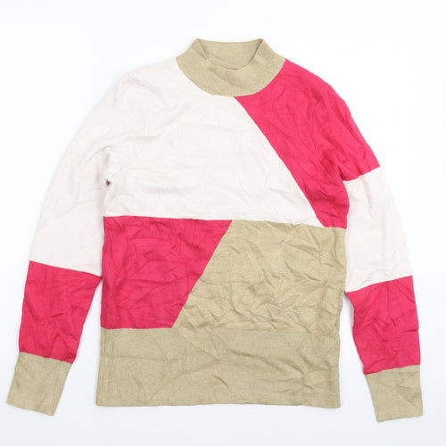 Marks and Spencer Womens Multicoloured  Knit Pullover Jumper Size 12