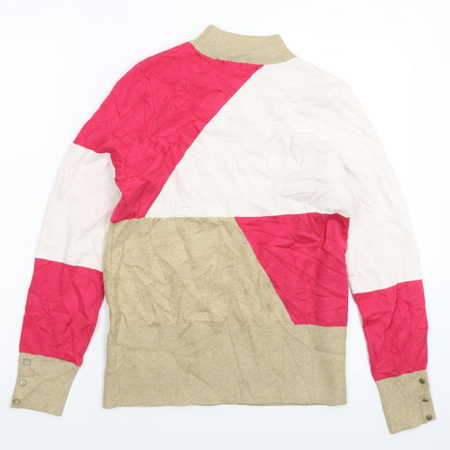 Marks and Spencer Womens Multicoloured  Knit Pullover Jumper Size 12